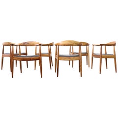 Impressive Set of 6 Hans Wegner Inspired Chairs
