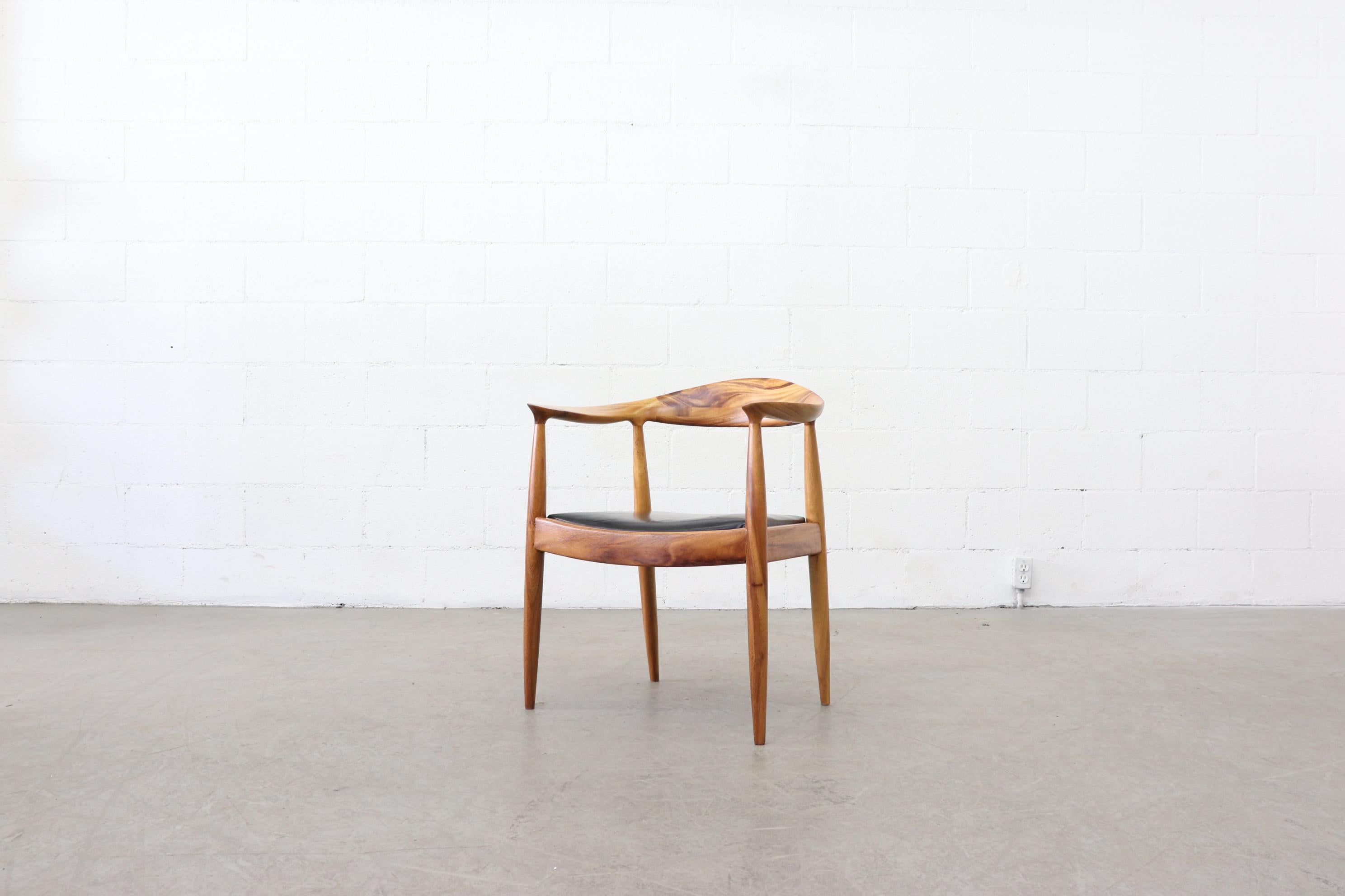 Mid-Century Modern Impressive Set of 6 Hans Wegner Inspired Chairs