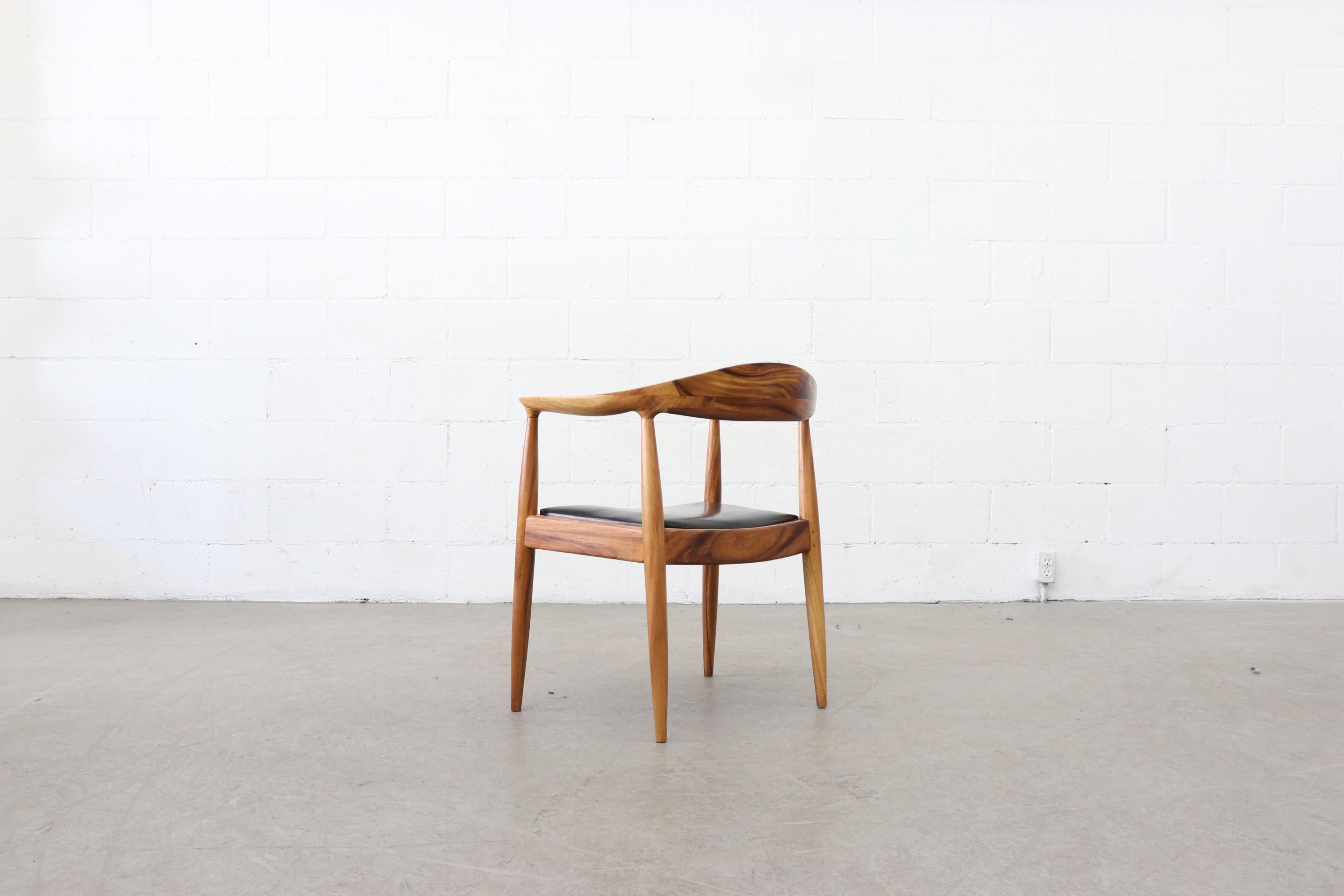 Impressive Set of 6 Hans Wegner Inspired Chairs In Good Condition In Los Angeles, CA