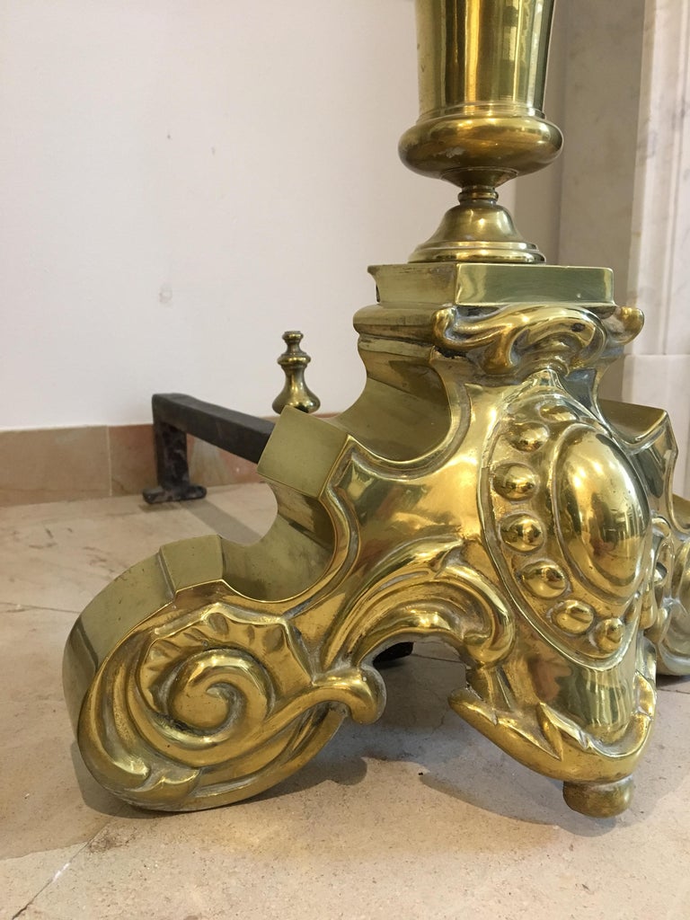 Impressive Set of Andirons / Fire Dogs For Sale at 1stDibs