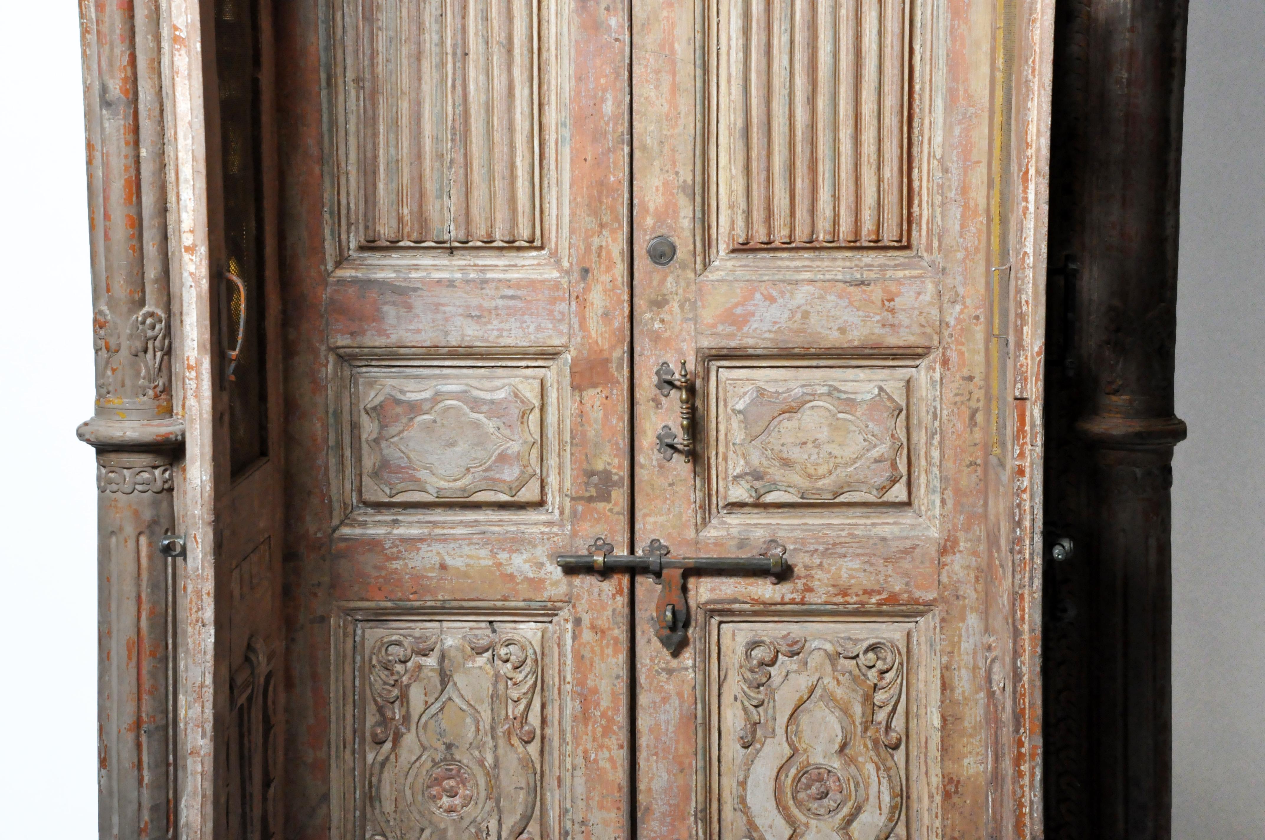 Impressive Set of Indian Doors with Surround 12