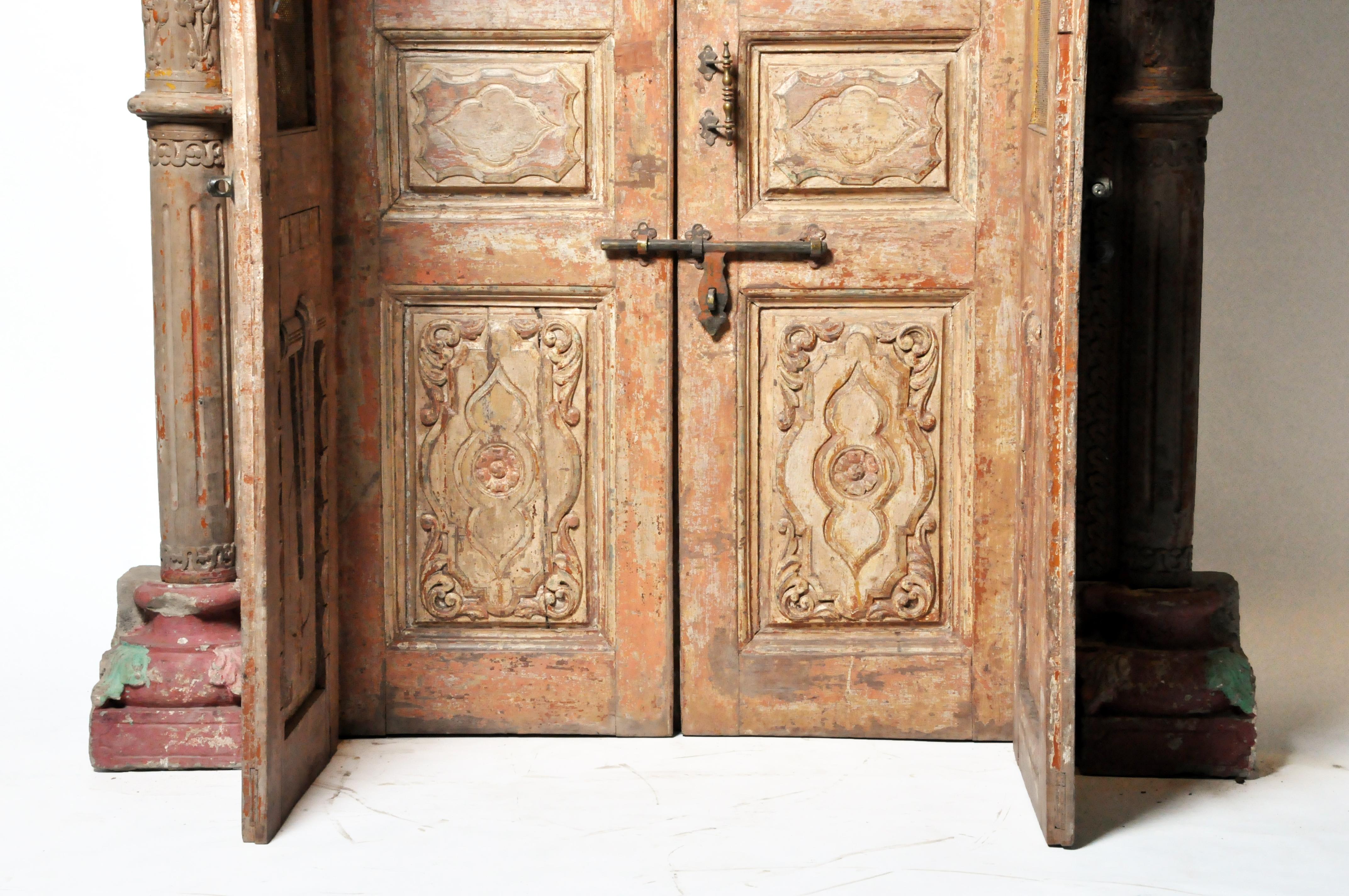 Impressive Set of Indian Doors with Surround 13