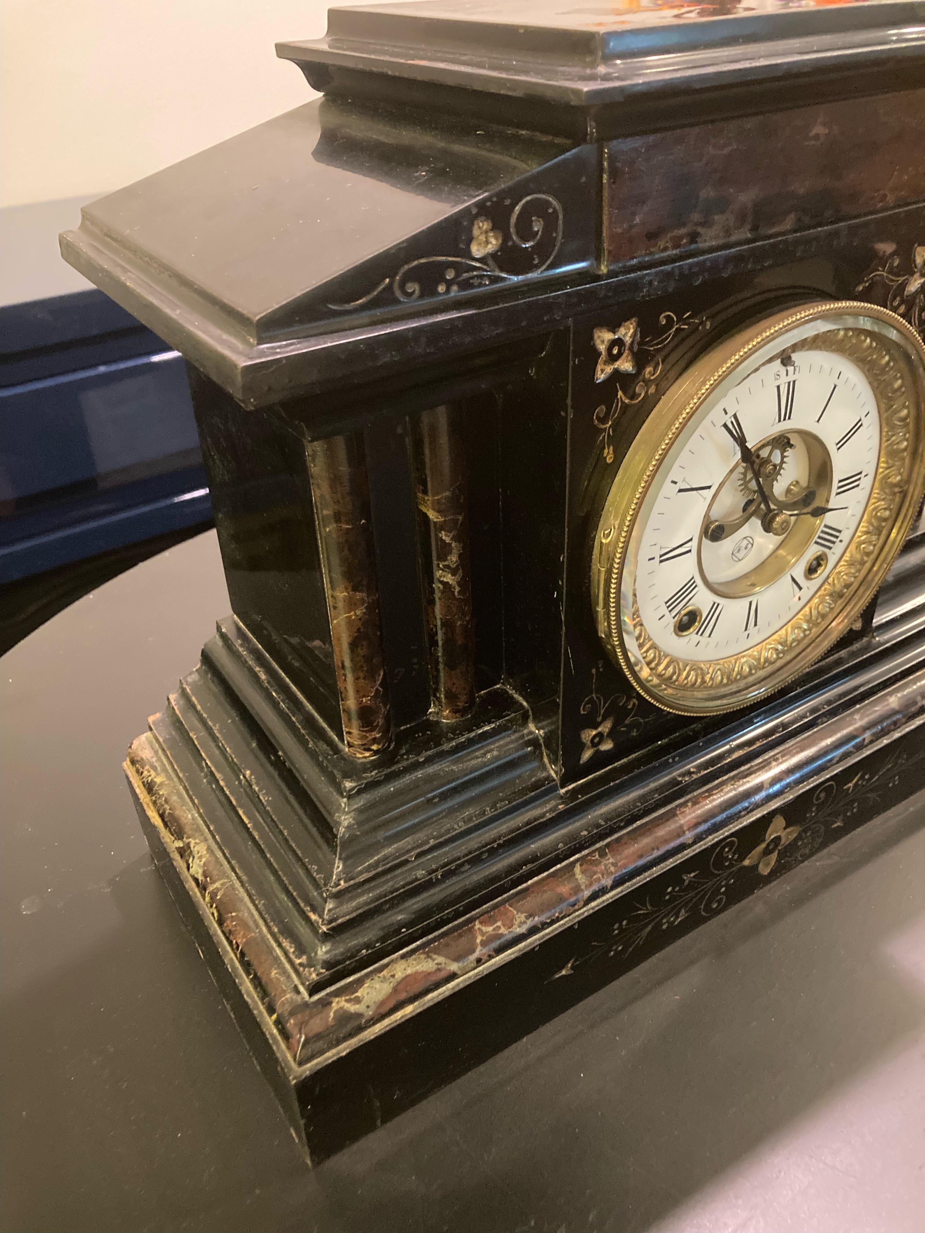 Impressive Seth Thomas Antique Mantel Clock For Sale 1