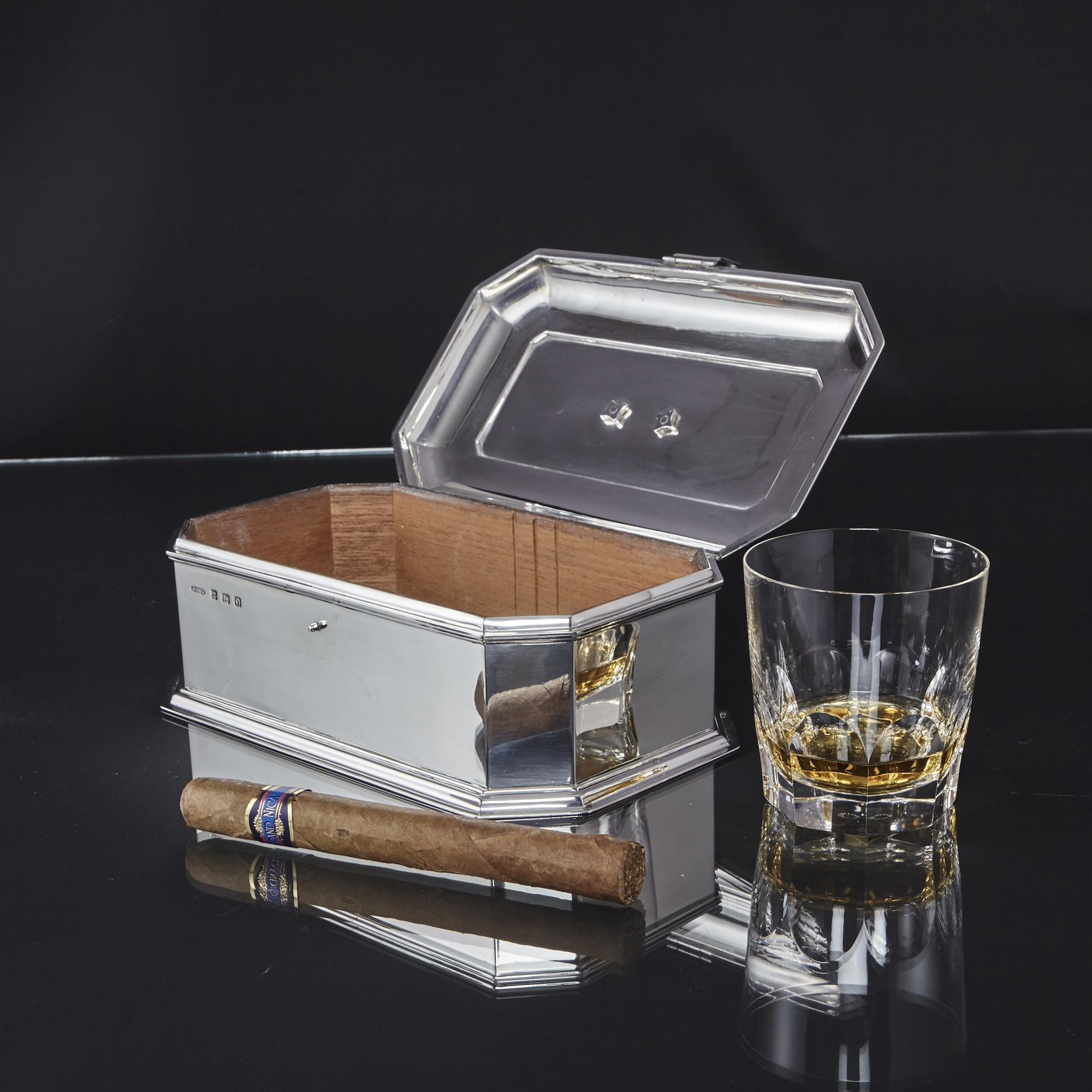 Sterling Silver Impressive Silver Cigar Box