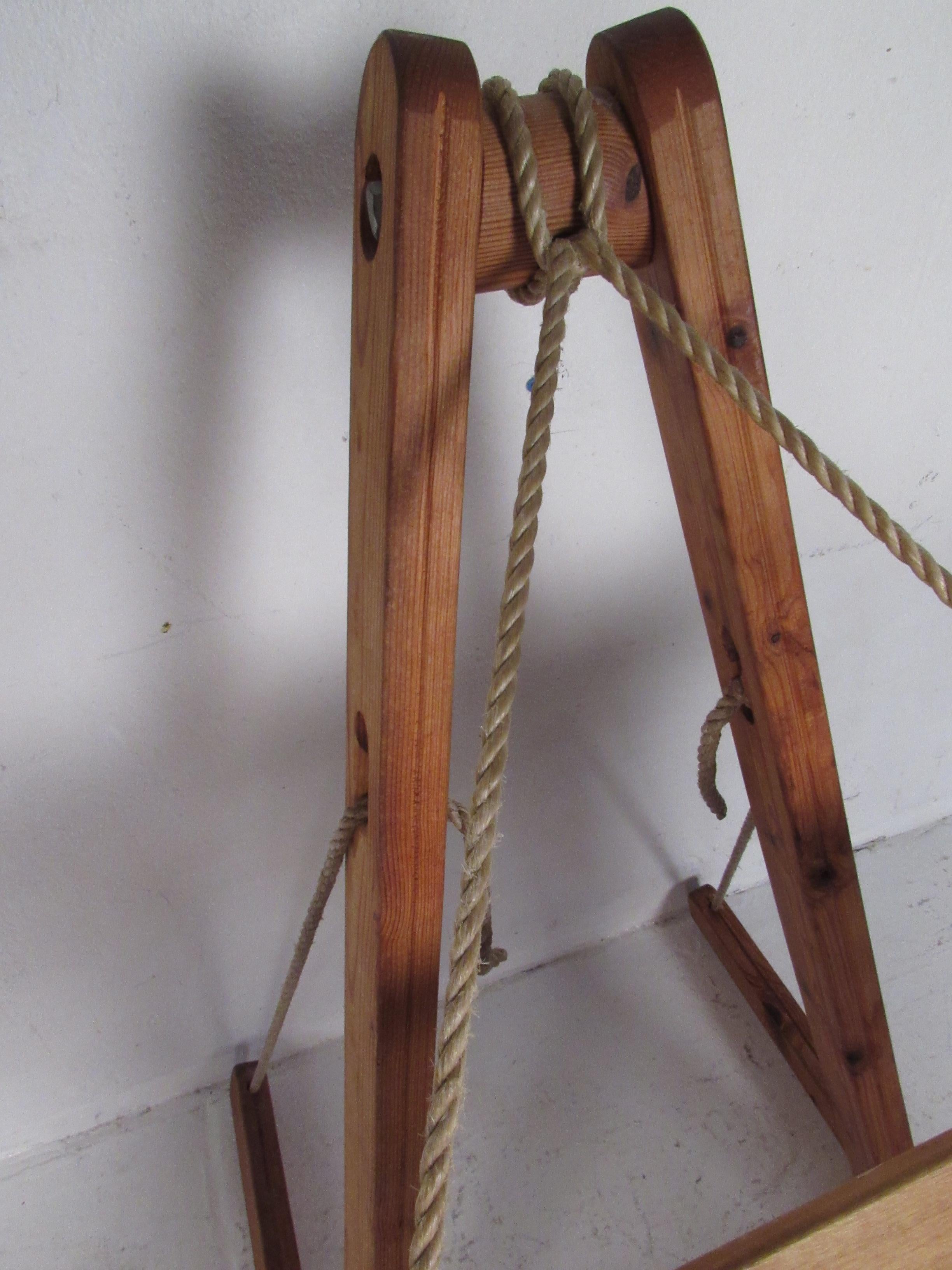Impressionnant hamac en bois fabriqué en studio 4