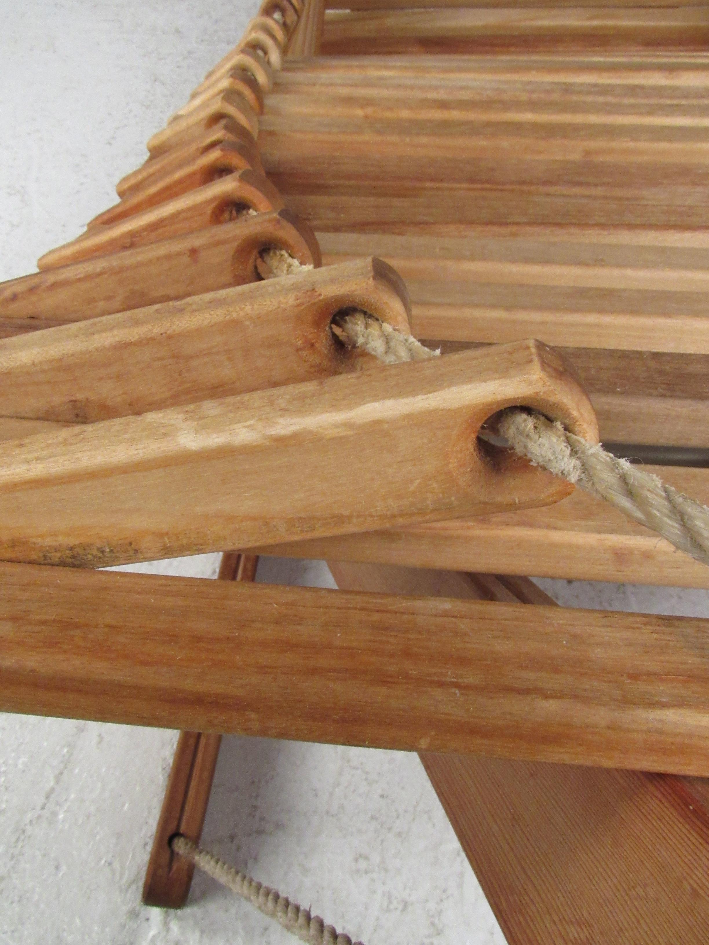Corde Impressionnant hamac en bois fabriqué en studio