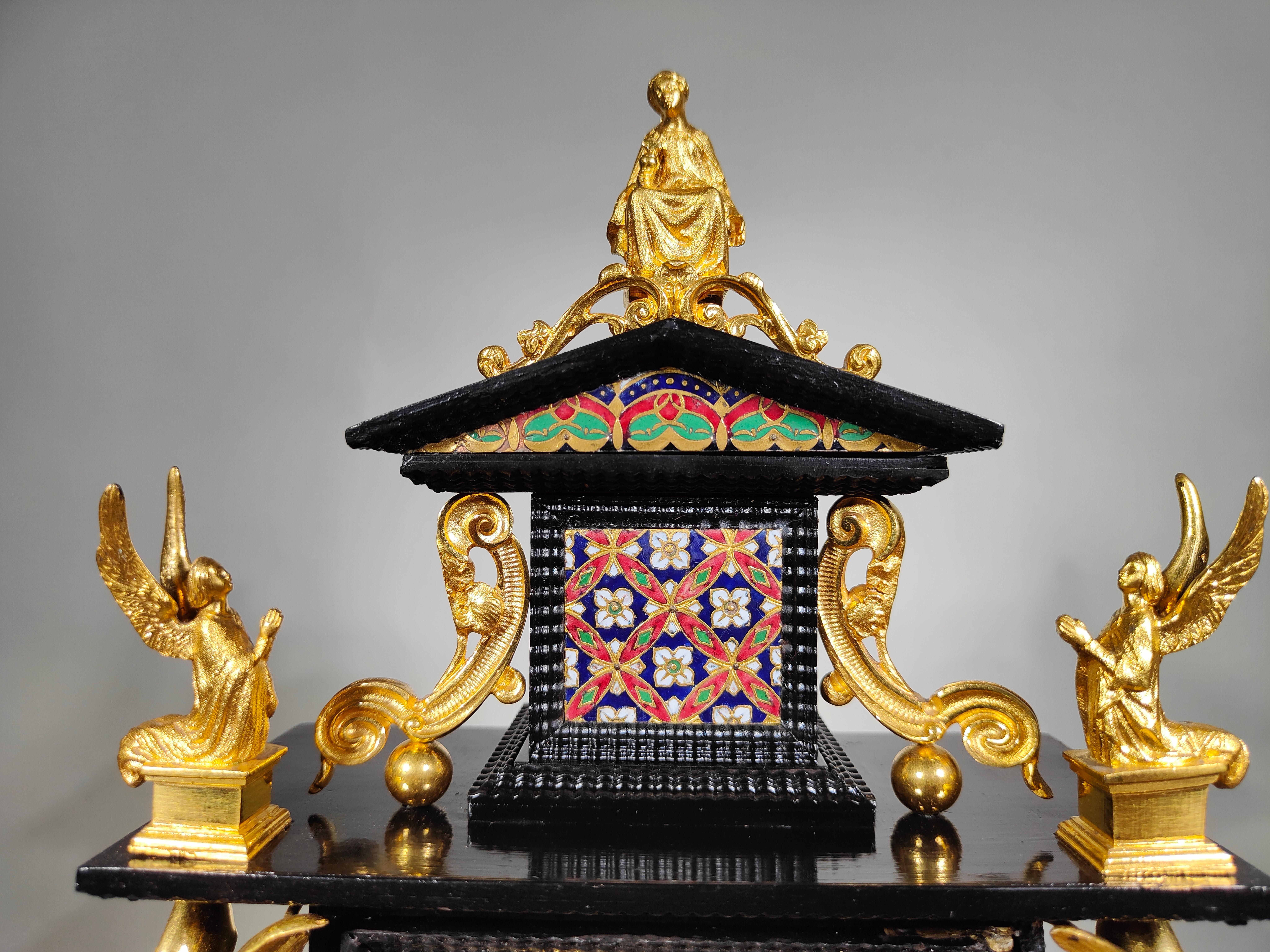 Beeindruckender Tabernakel, italienischer Altar XVII. Jahrhundert im Angebot 5
