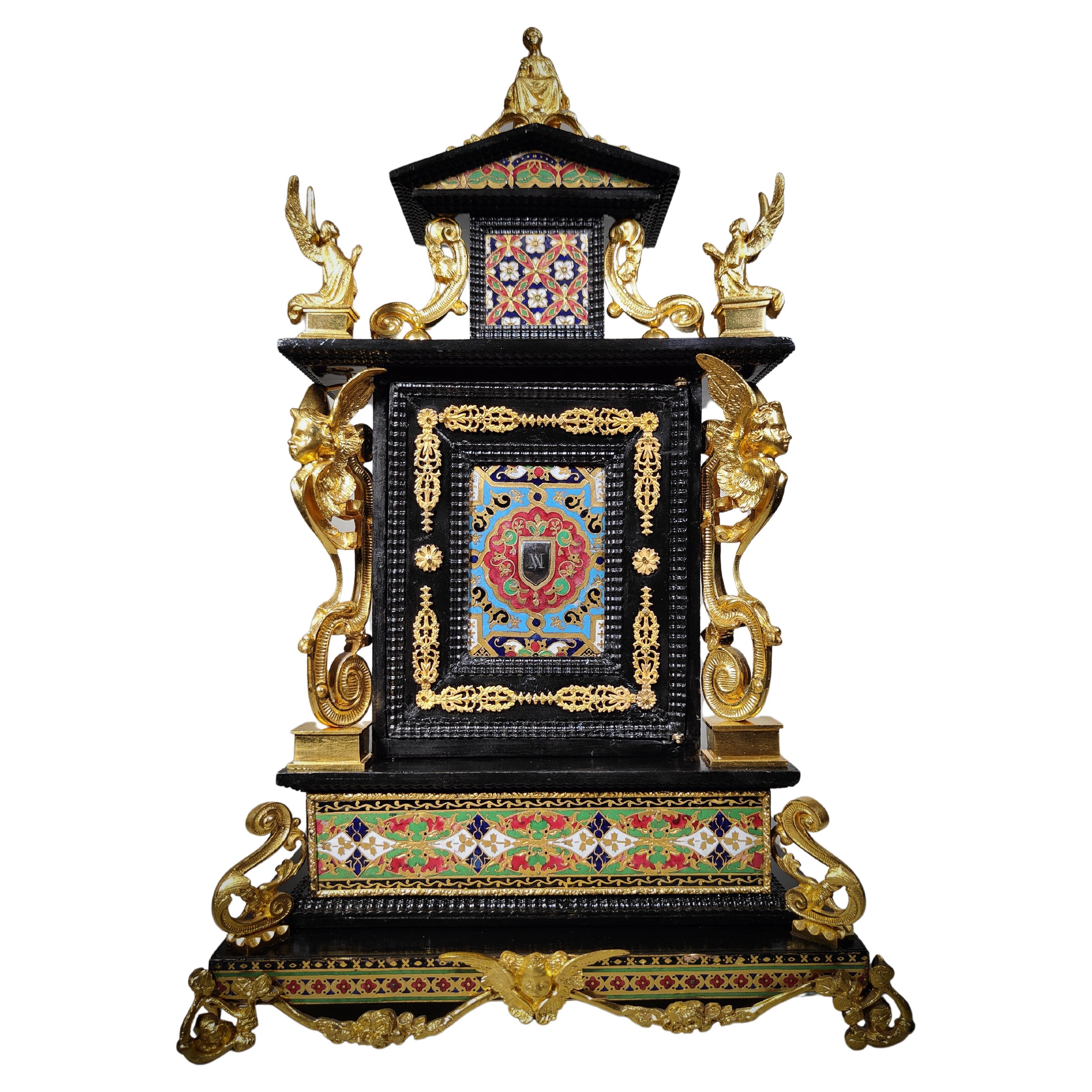 Impressionnant tabernacle italien, autel XVIIe siècle