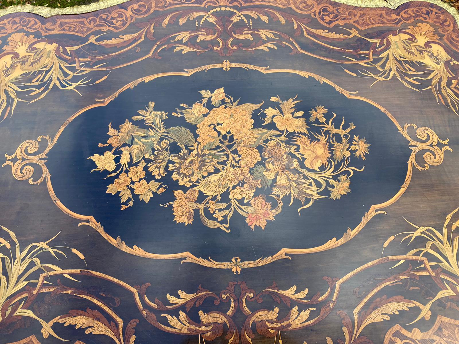 Impressionnante Table Premier Empire Napoléon III Début 19ème siècle en vente 1