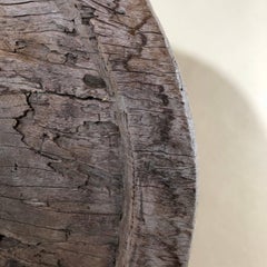 Impressive Teak Antique Ox Cart Wheel from Asia 19th Century