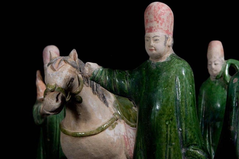 Impressive Terracotta Funerary Procession - Ming Dynasty, China '1368-1644 AD' In Excellent Condition For Sale In San Pedro Garza Garcia, Nuevo Leon