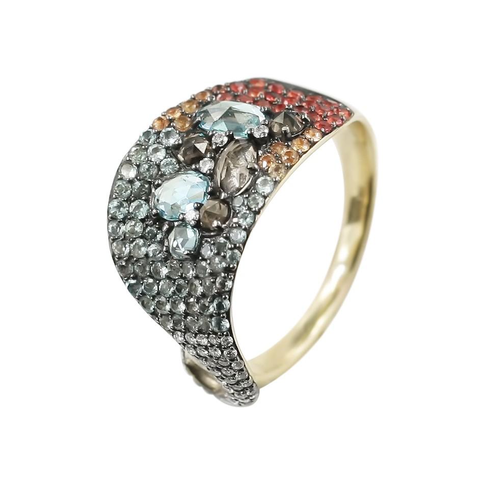 Ohrringe Gelbgold 14 K (passender Ring erhältlich)
Diamant 38-Runde 57-0,13-5/5A
Quarz 8-0,52 2/1A
Gelber Saphir 22-Rund-0,21 2/2A
Topas 6-Rund-0,76 (2)/1A
Topas 68-Rund-0,61 (3)/1C
Gewicht 4,88 Gramm

NATKINA ist eine Genfer Schmuckmarke, die auf