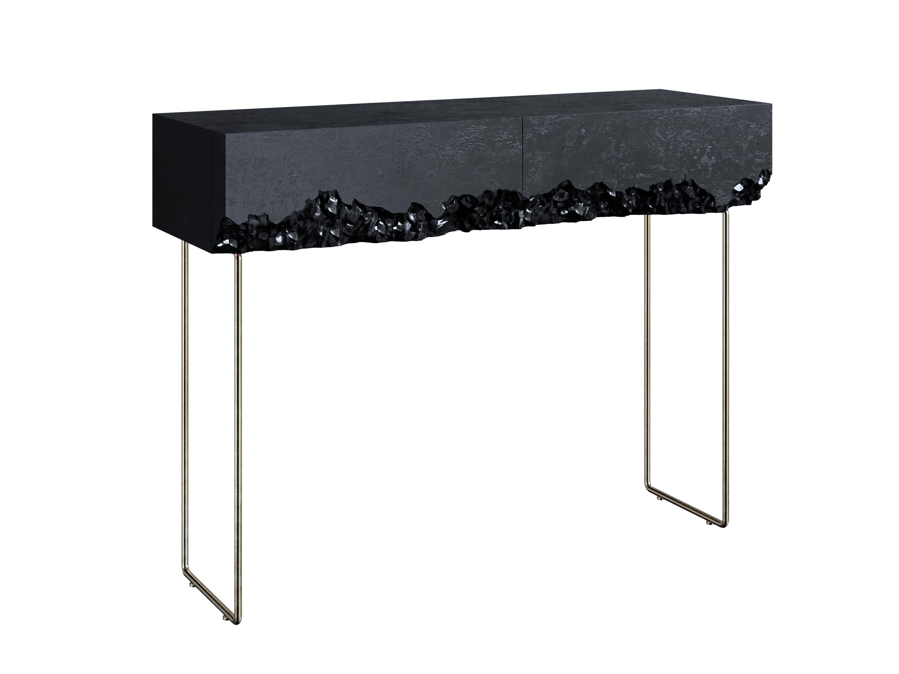 Industrial Impressive Vanity Table with Rough Texture, Breakfree Collection For Sale