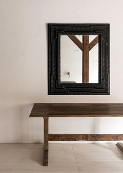 Beeindruckender, sehr großer flämischer Spiegel aus dem 17. Jahrhundert