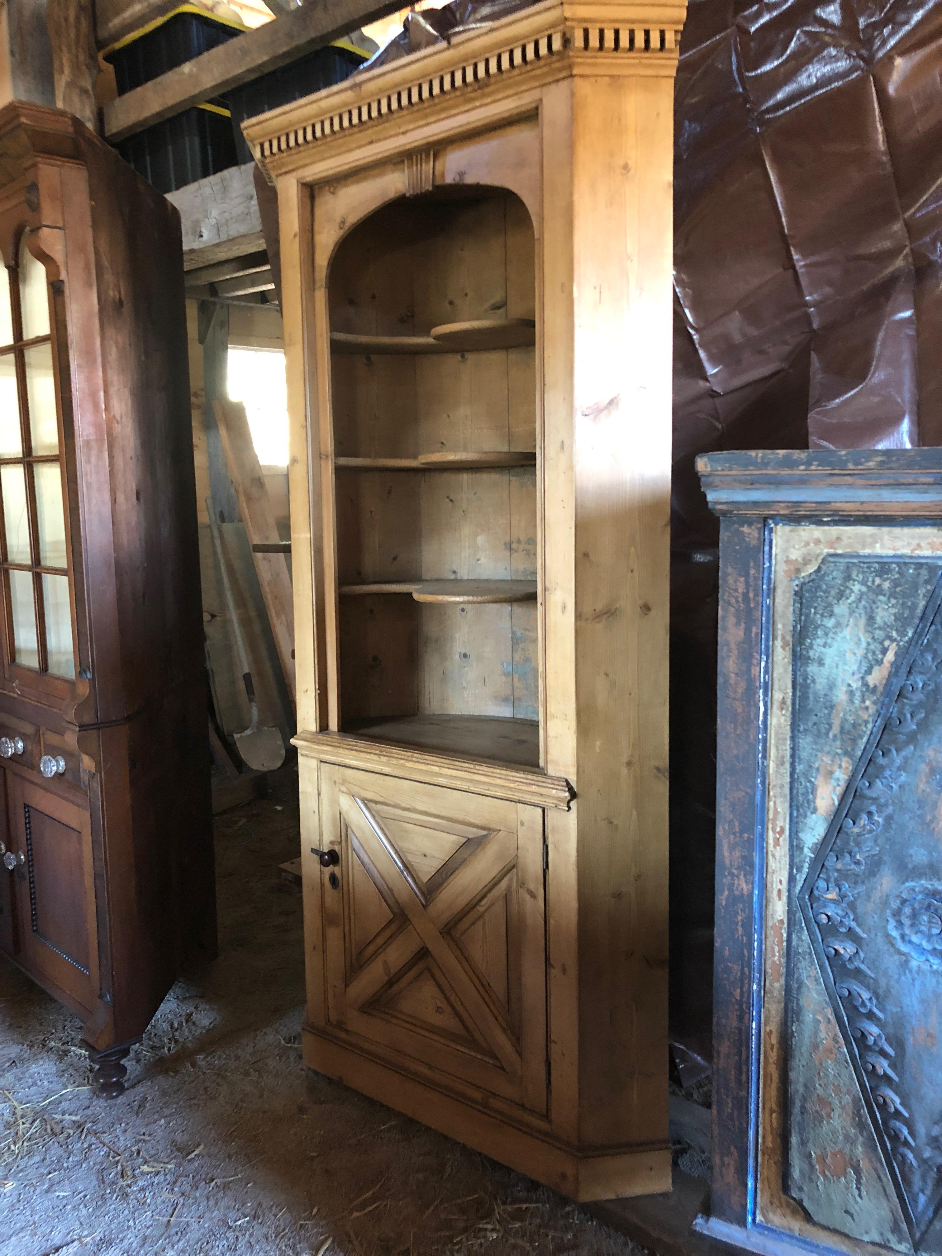 pine corner cabinet for sale