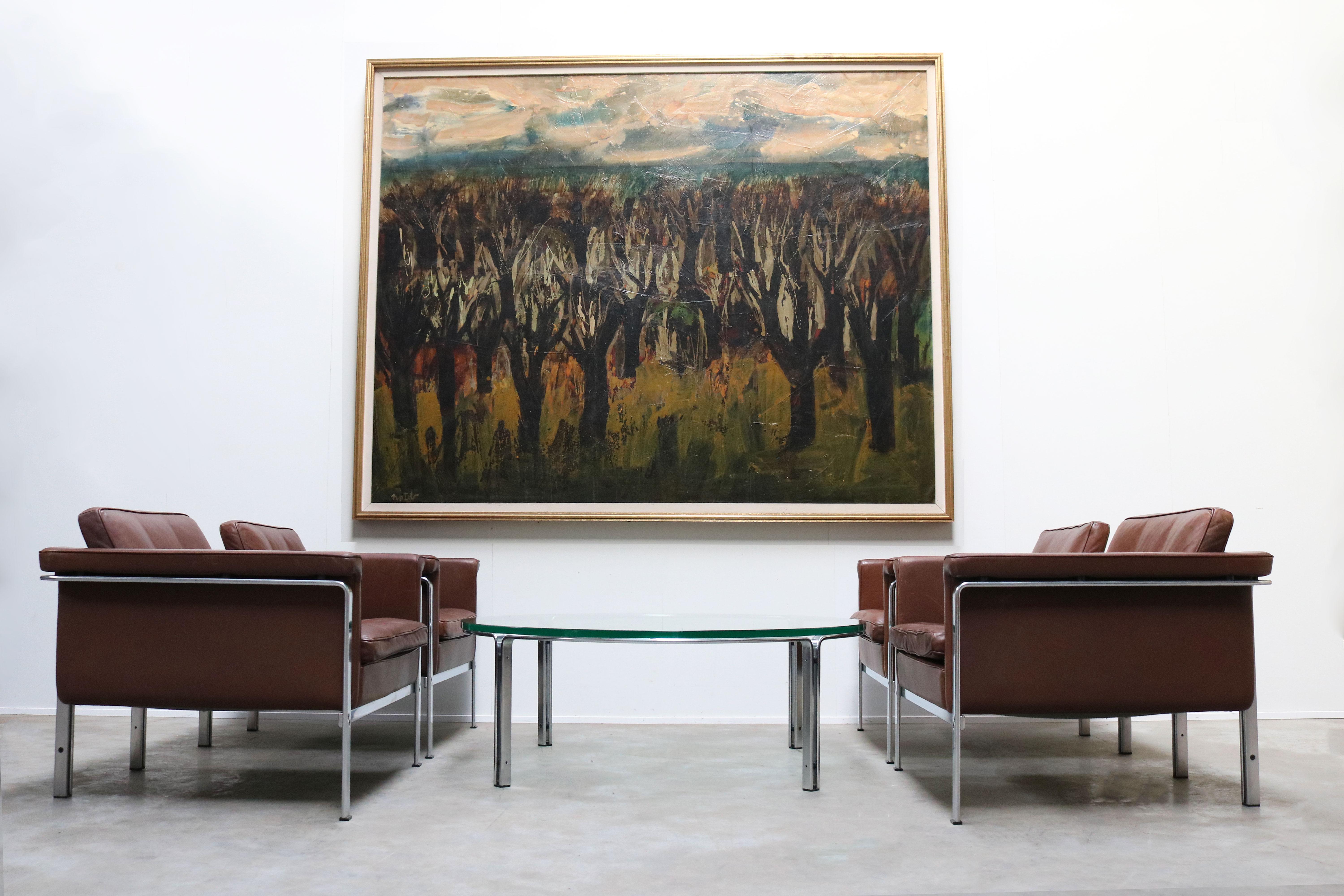 Impressionante titolo di quadro molto grande, Voliere Japonaise di Marcel Notebaert 1950 4