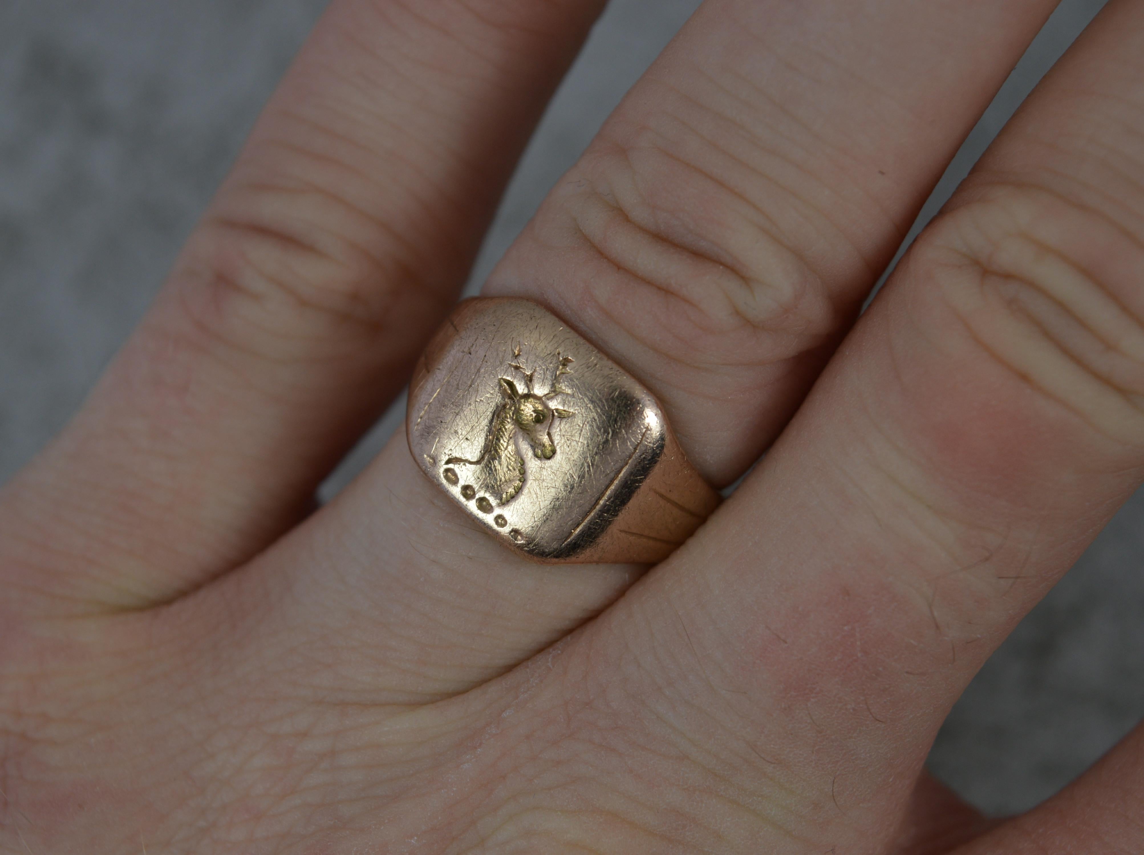 stag signet ring