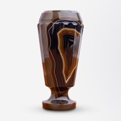 Impressive Victorian Banded Agate Desk Seal