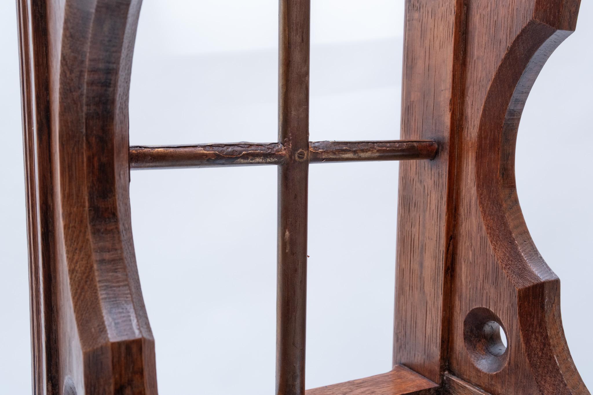 Impressive Victorian Gothic Revival Country House Oak Umbrella Stick Stand For Sale 11