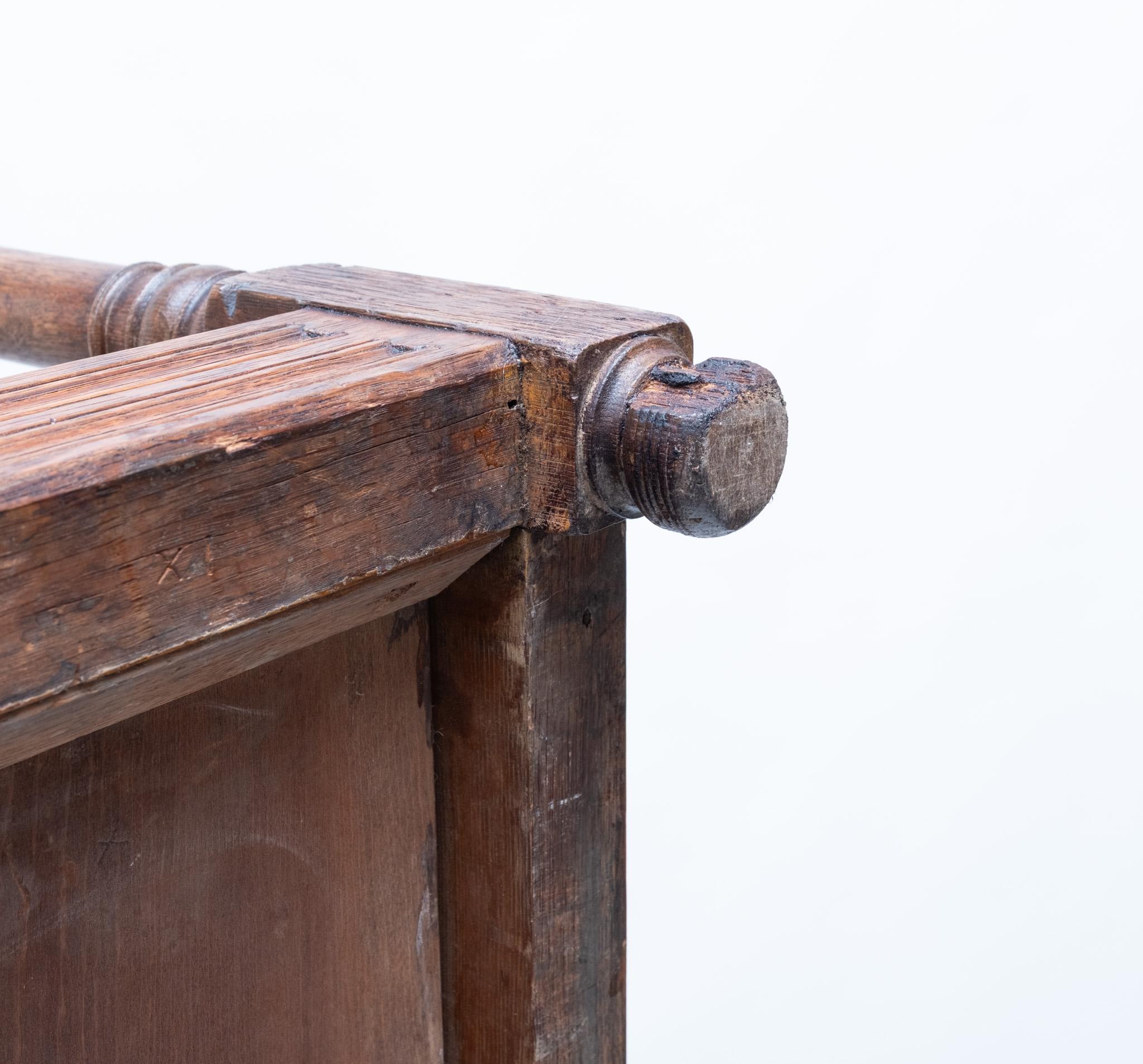 Impressive Victorian Gothic Revival Country House Oak Umbrella Stick Stand For Sale 12
