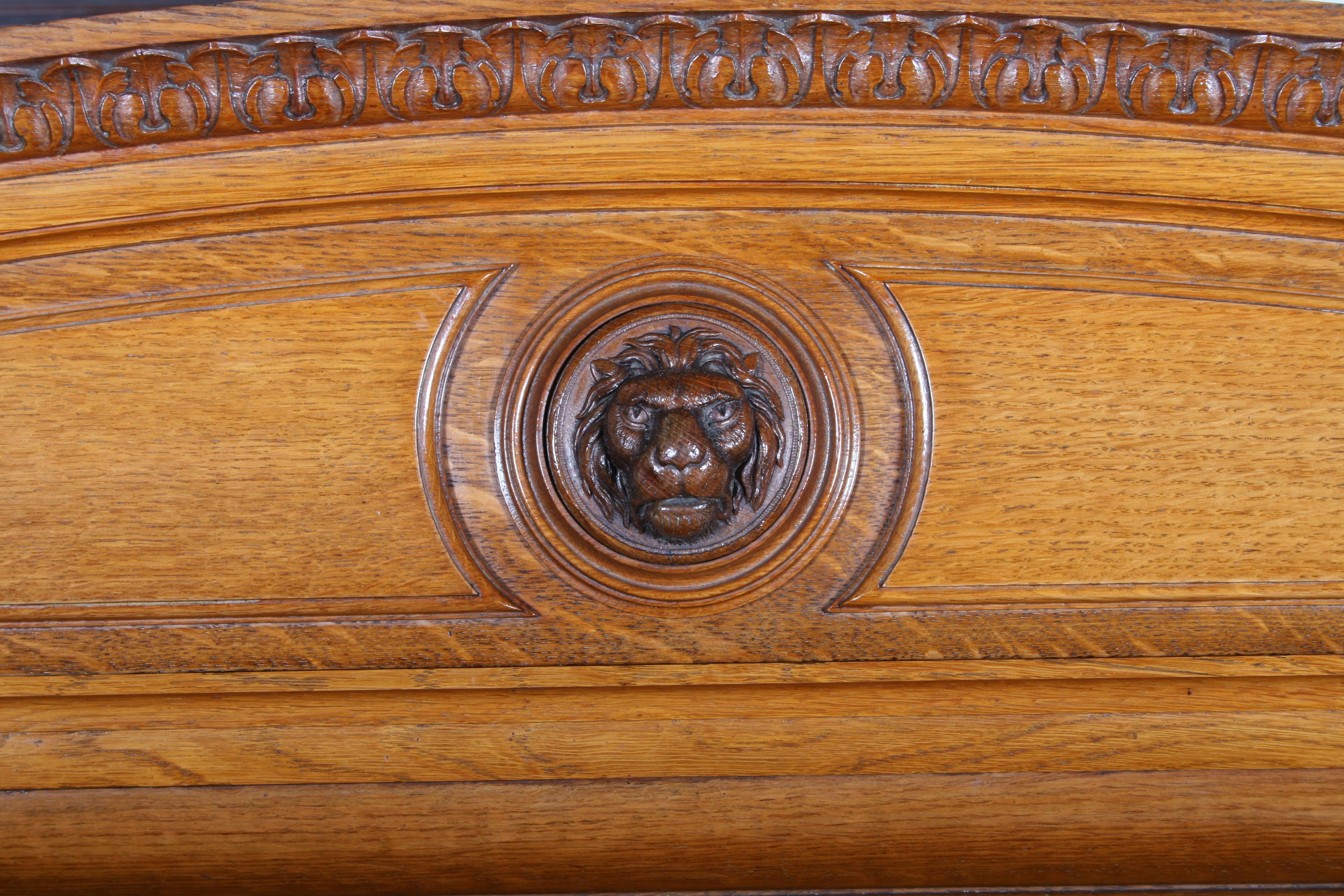 Impressive Victorian Oak Sideboard For Sale 5