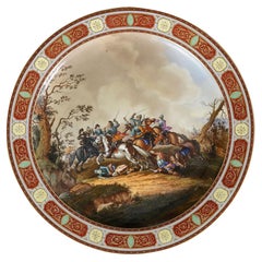 Impressive Vienna porcelain charger, C19th
