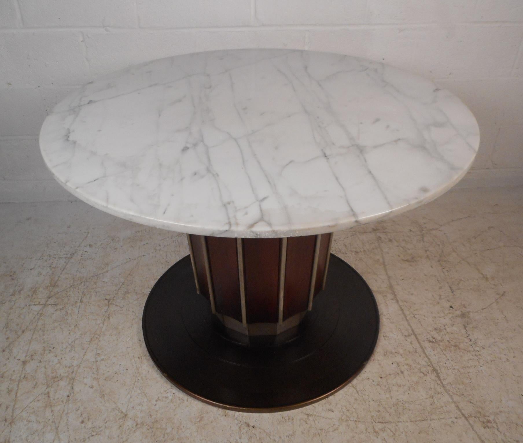 Mid-Century Modern Impressive Vintage Italian Marble-Top Dining Table