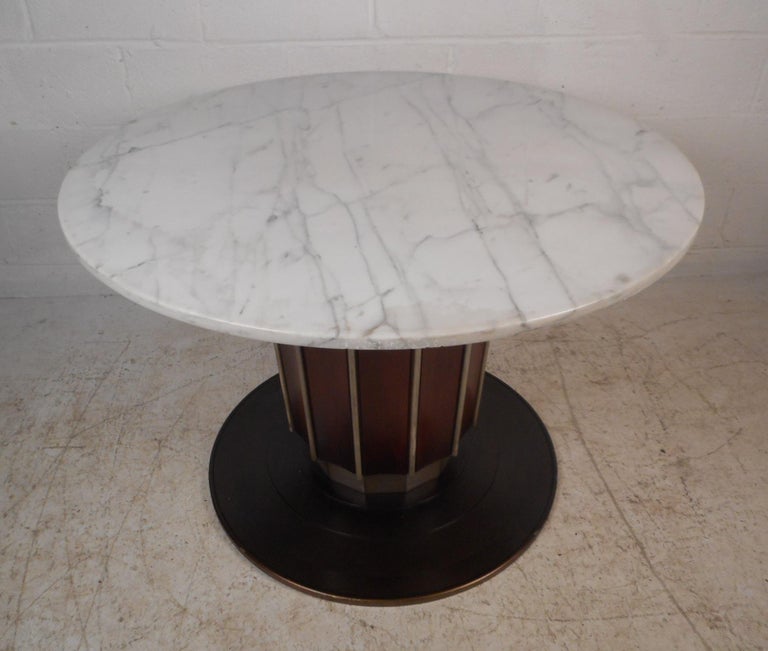 Impressive Vintage Italian Marble-Top Dining Table at 1stdibs
