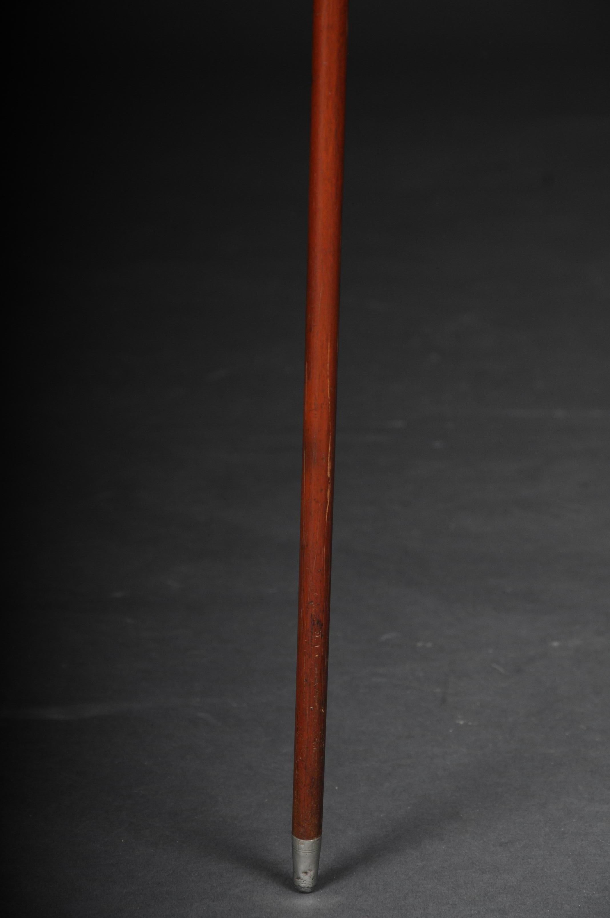 German Impressive Walking Stick / Strolling Stick 835 Silver