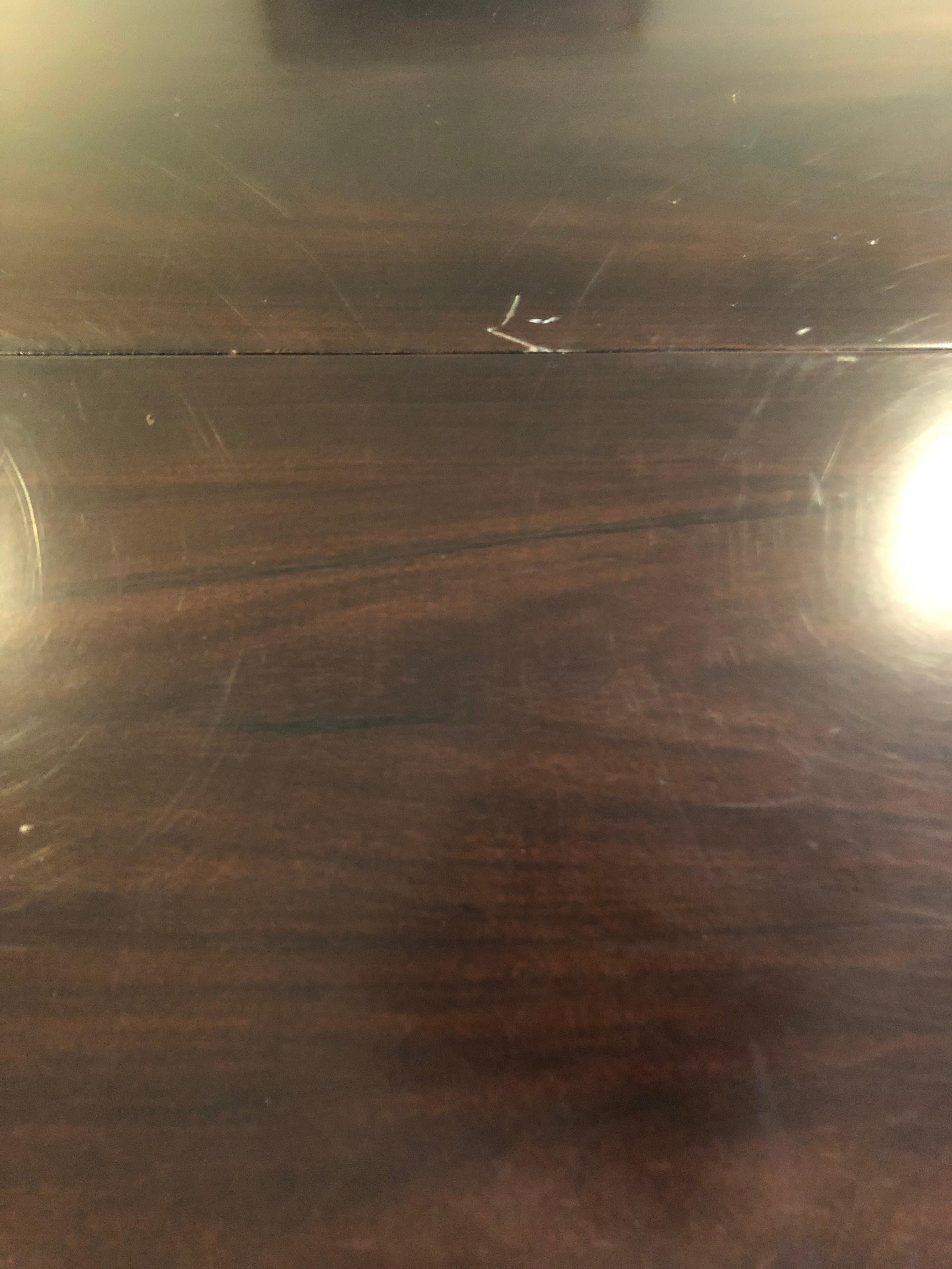 Impressive Walnut Veneer EJ Victor Ralph Lauren Extension Designer Dining Table 6