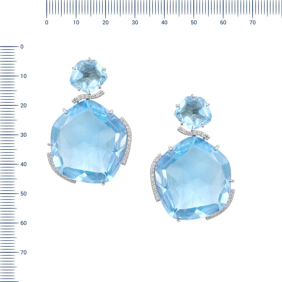 Diamond 57-0,42-5/6A 
Topaz 2-Fantasy-8ct Оп(light blue)/1A 
Topaz 2-Fantasy-85 Оп(light blue)/1A 
Weight 28,07 gram

With a heritage of ancient fine Swiss jewelry traditions, NATKINA is a Geneva based jewellery brand, which creates modern jewellery