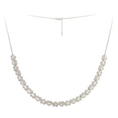 Impressive White Gold 18K Necklace Diamond for Her