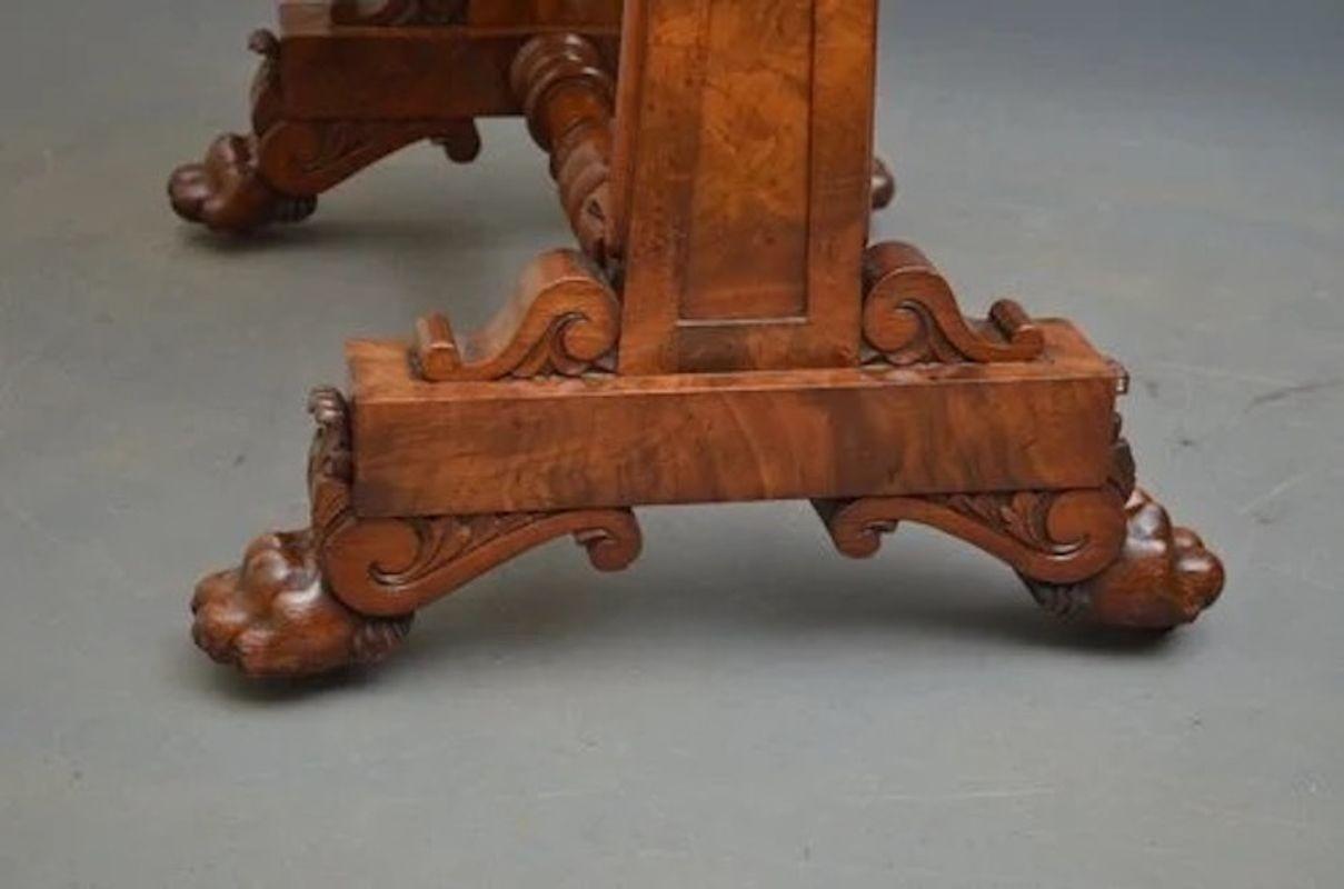 Impressive William IV Mahogany Sewing Table In Good Condition For Sale In Whaley Bridge, GB