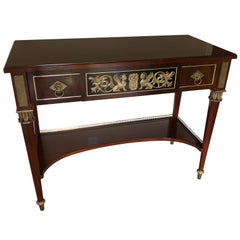 Impressively Elegant Neoclassical John Widdicomb Console Table