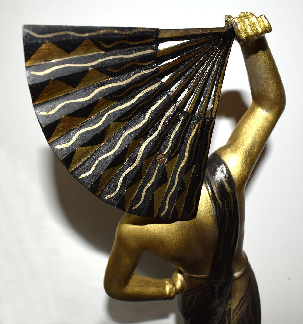 Bronze Impressively Large Female Art Deco Figure