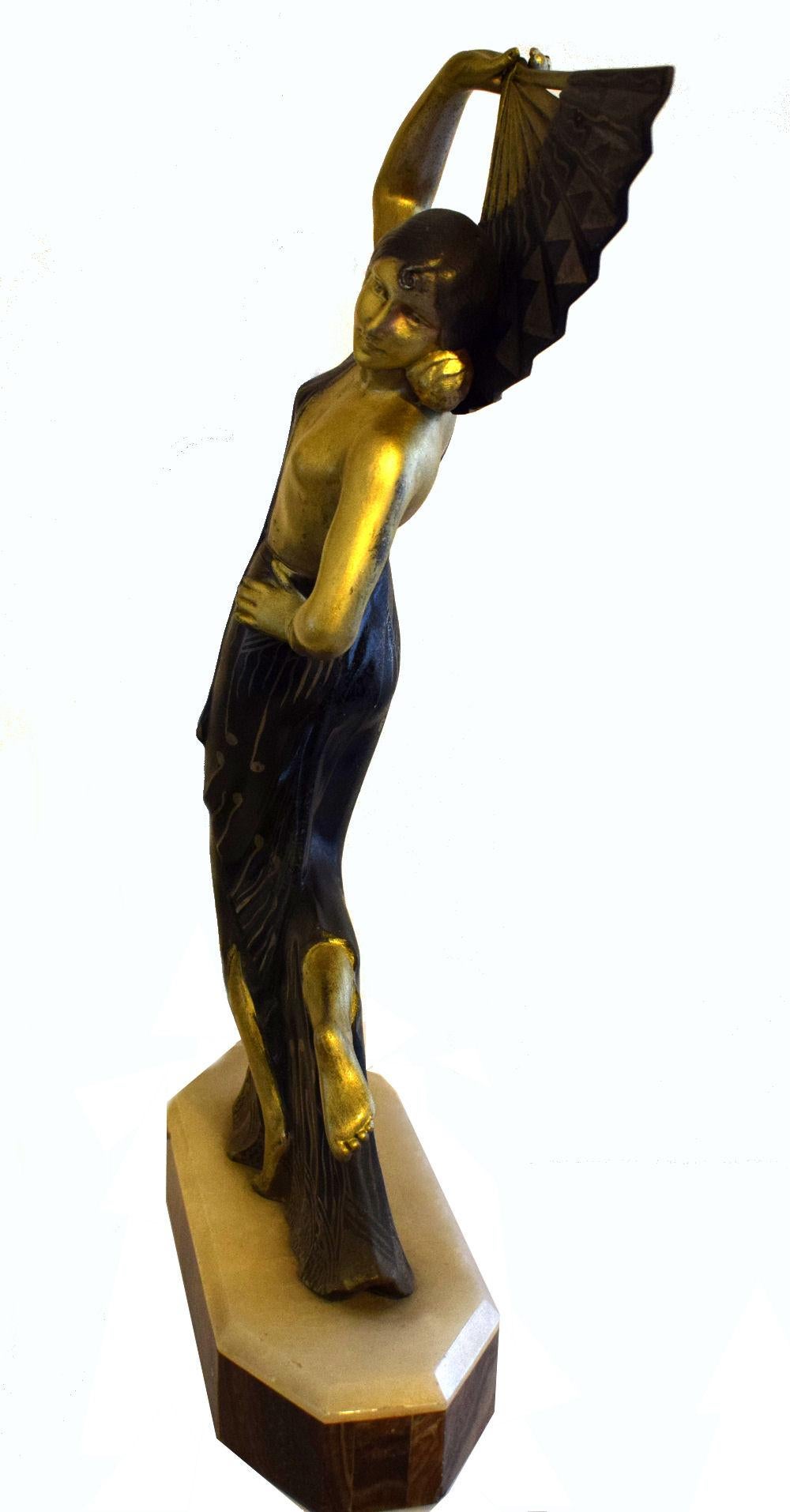Impressively Large Female Art Deco Figure 3