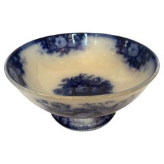 Antique Impressively Large Villeroy & Boch Porcelain Bowl Centerpiece