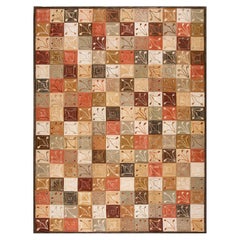 Impressively Multicolor Ground Color Contemporary Cotton Hooked Rug
