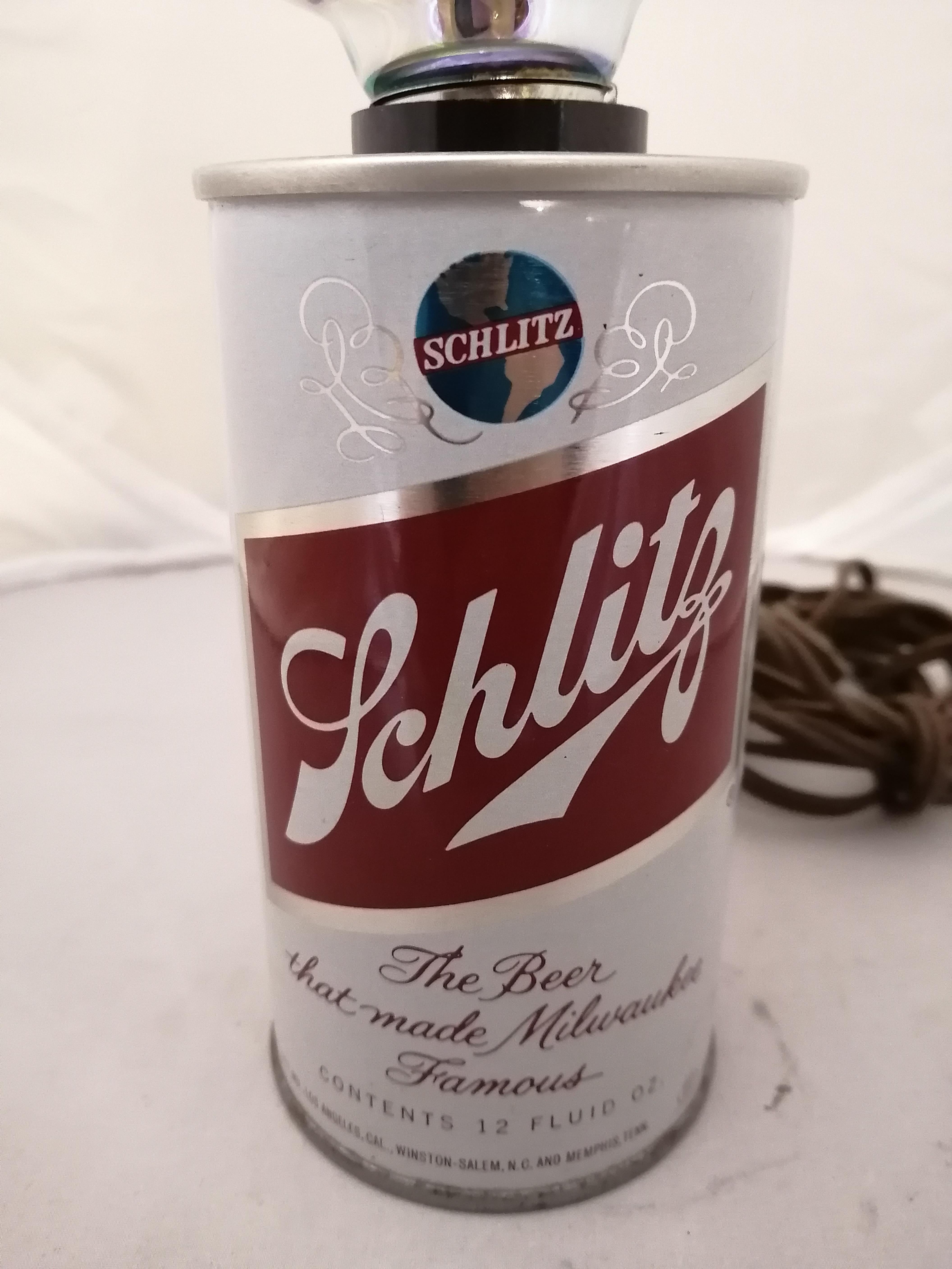 schlitz beer lamp