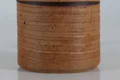 In 26 Tall Tue Poulsen Rustic Stoneware Table Lamp 1970s Denmark with New Shade