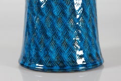 Herman A Kähler Tall In 27 Tablelamp Turquoise Glaze Made in Denmark Mid-Century