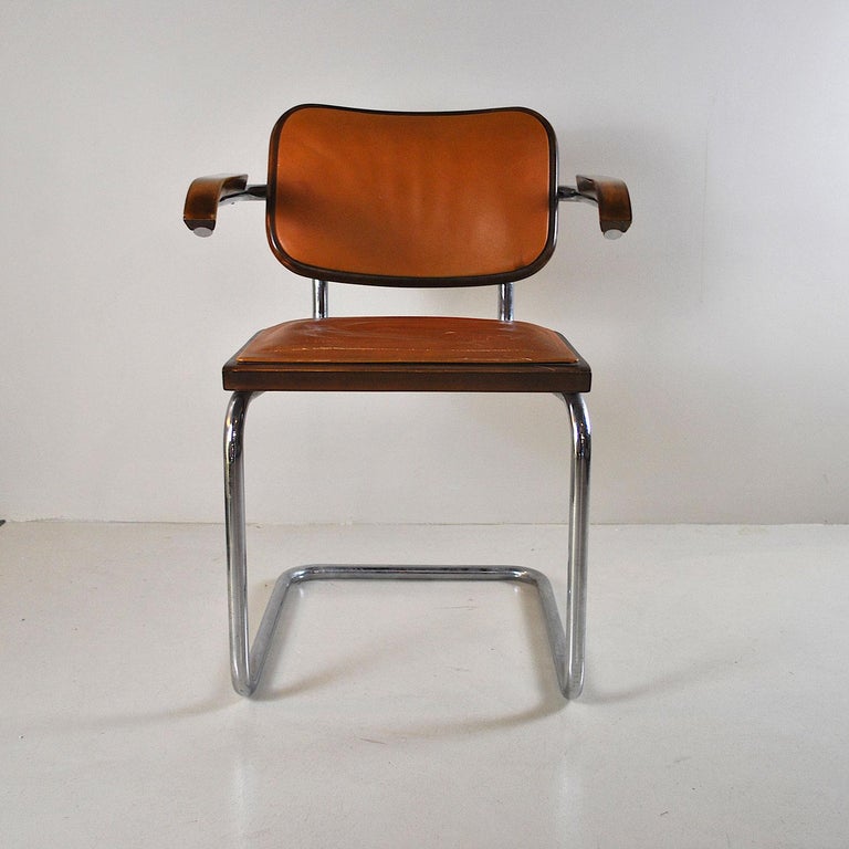 In a Style Marcel Breuer Chair Model Cesca For Sale 3