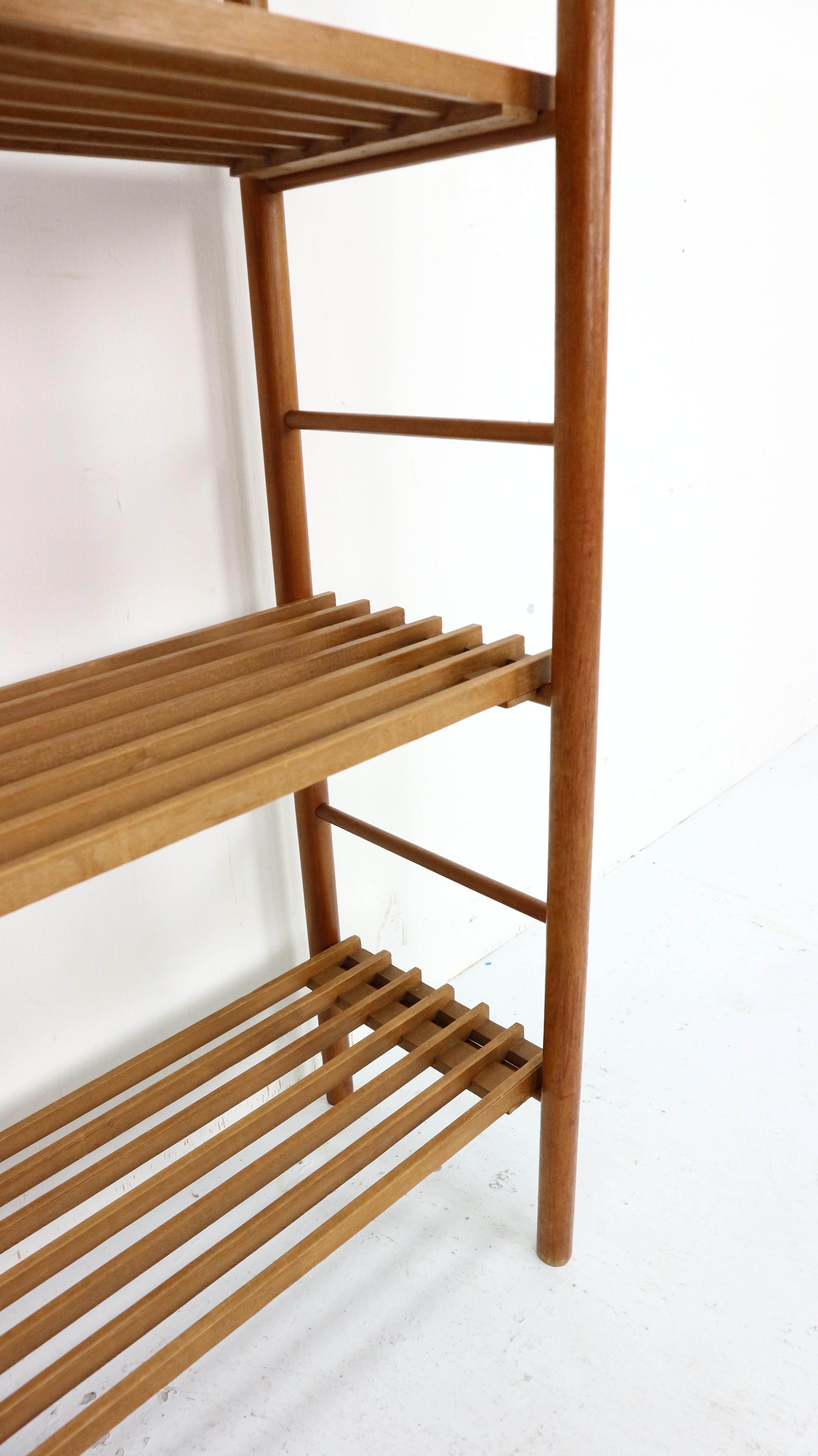 In A Style Of Wilhelm Lutjens Bookcase, Plant Stand or Wall Unit- Dutch, 1960s 6