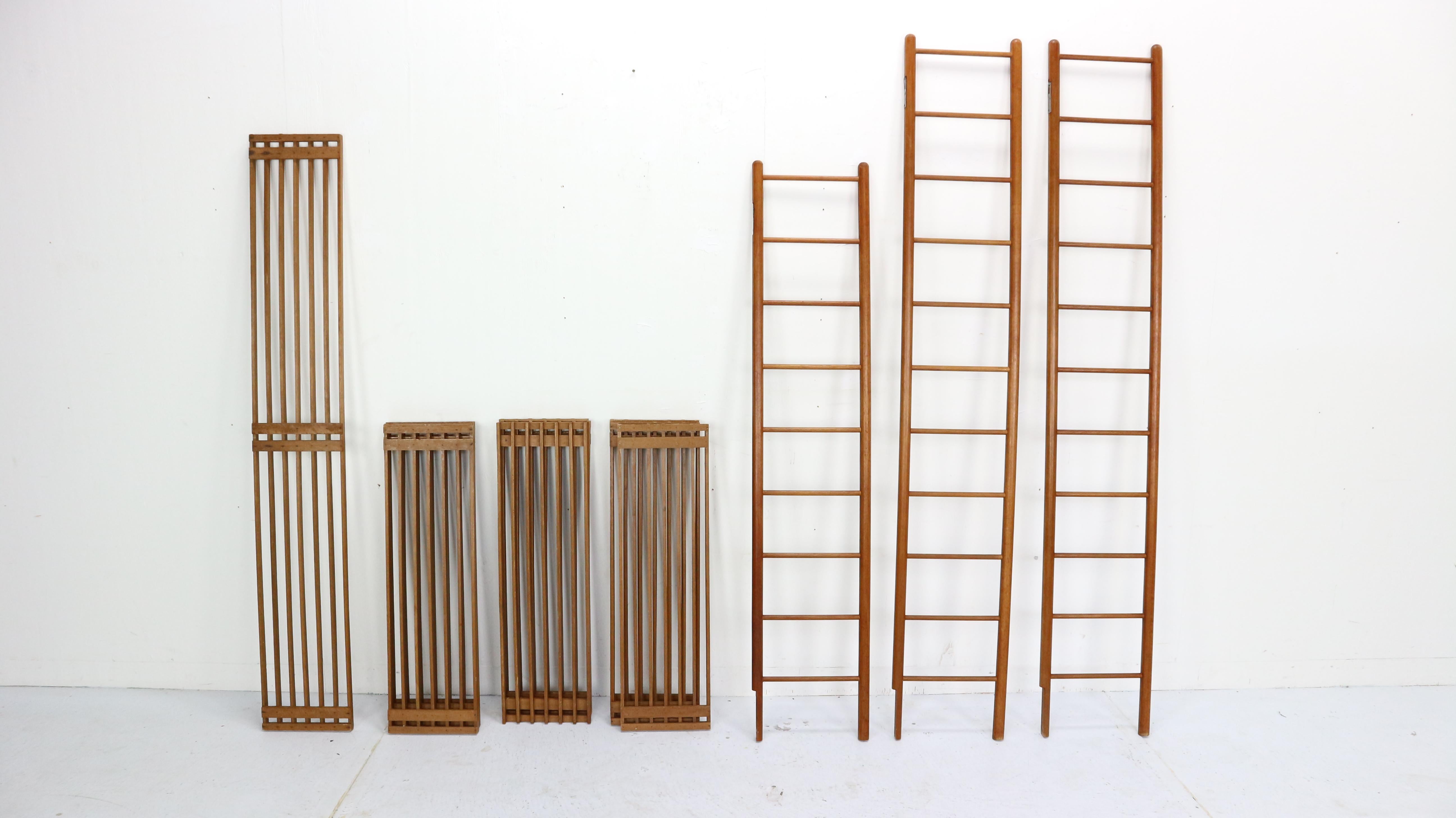 In A Style Of Wilhelm Lutjens Bookcase, Plant Stand or Wall Unit- Dutch, 1960s 14