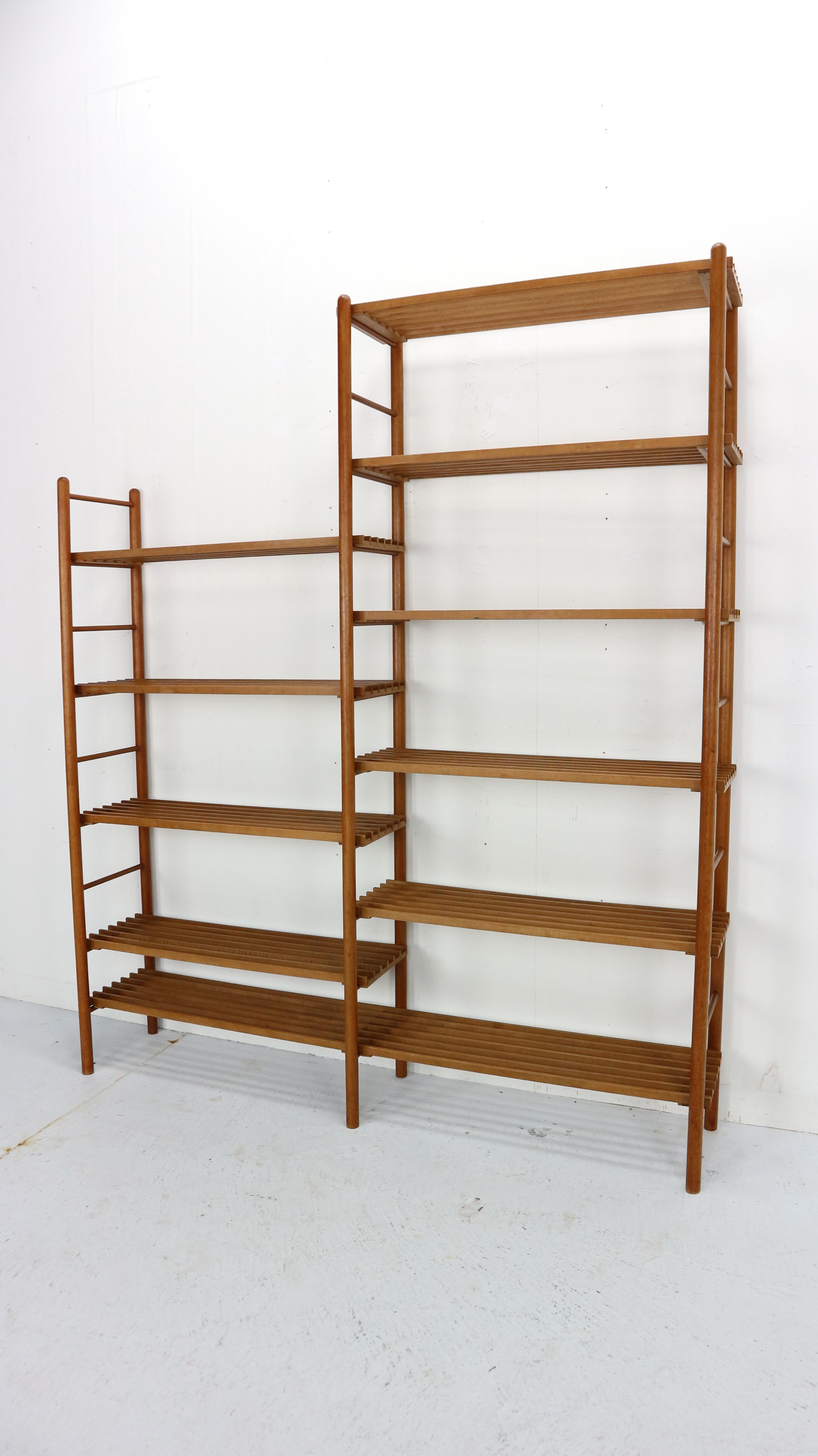 In A Style Of Wilhelm Lutjens Bookcase, Plant Stand or Wall Unit- Dutch, 1960s In Good Condition In The Hague, NL