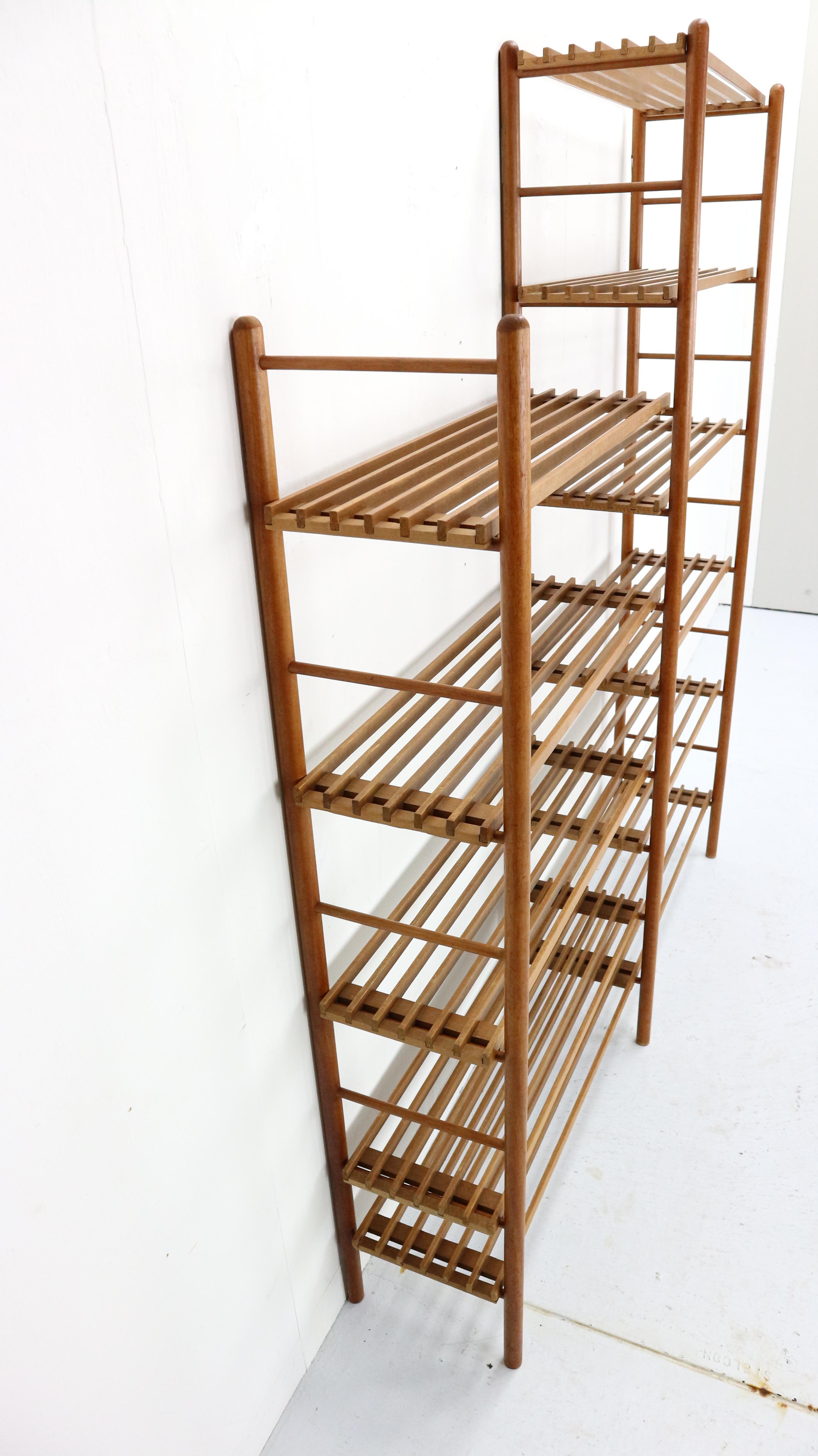 In A Style Of Wilhelm Lutjens Bookcase, Plant Stand or Wall Unit- Dutch, 1960s 1