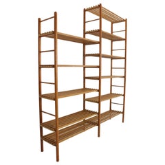 Vintage In A Style Of Wilhelm Lutjens Bookcase, Plant Stand or Wall Unit- Dutch, 1960s