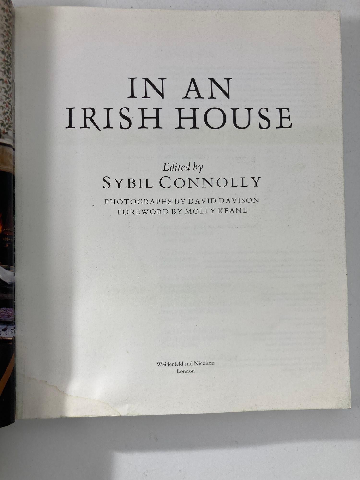 English In an Irish House Architecture and Design Book 1988 For Sale