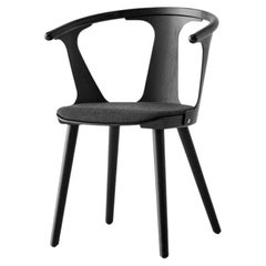 In Between Sk2 Chair, Black Lacquered Oak & Kvadrat - Fiord 191 for &Tradition
