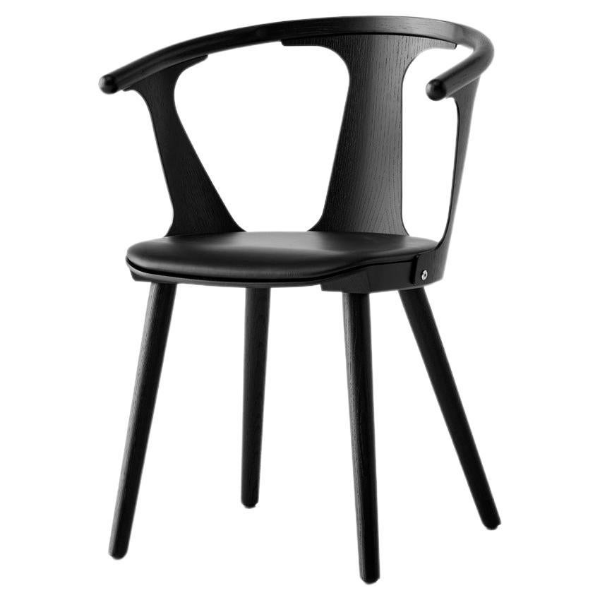 In Between Sk2 Chair, Black Lacquered Oak & Nobel Black Leather for &Tradition For Sale